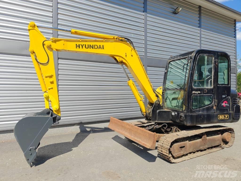 Hyundai R 60-7 Mini Escavadoras <7t