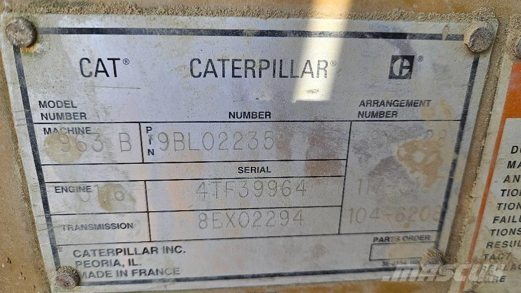 CAT 963 B Pás Carregadoras de rastos