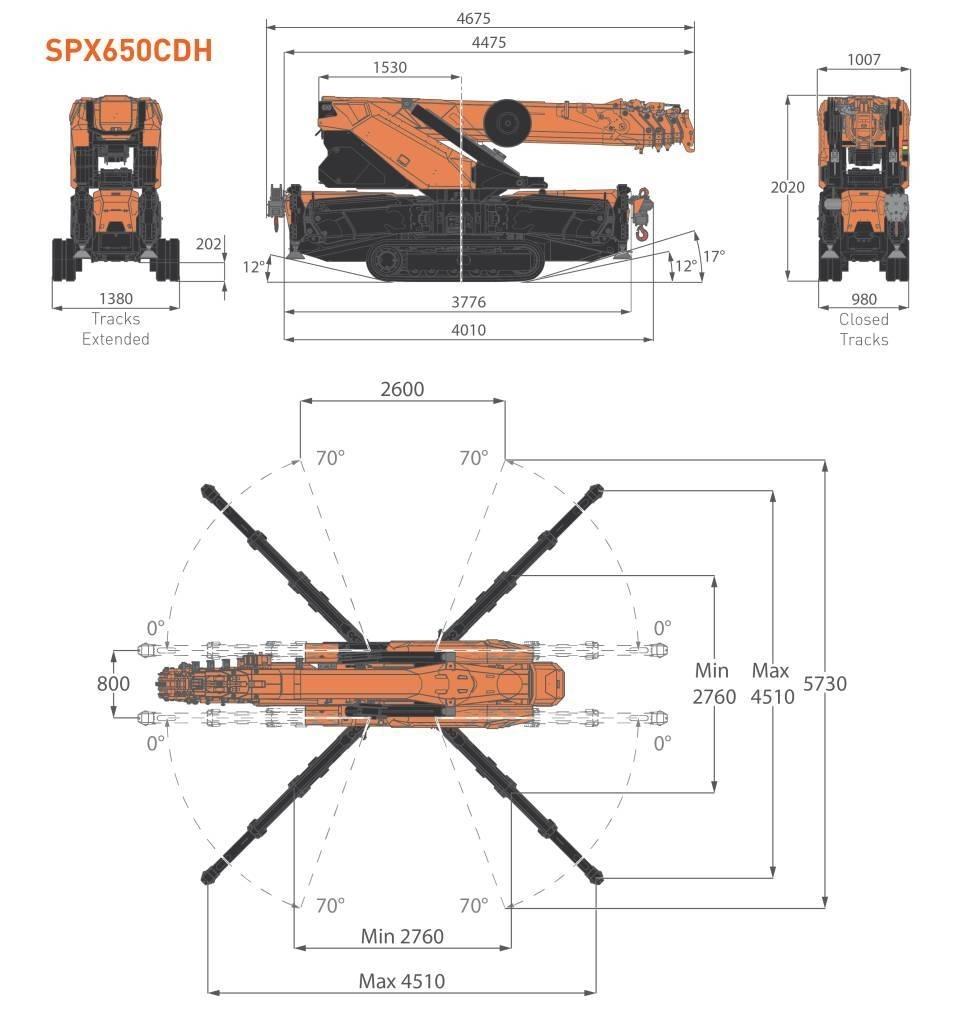 Jekko SPX650CDH Mini gruas