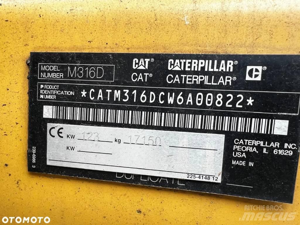 CAT M 316 D Escavadoras de rodas