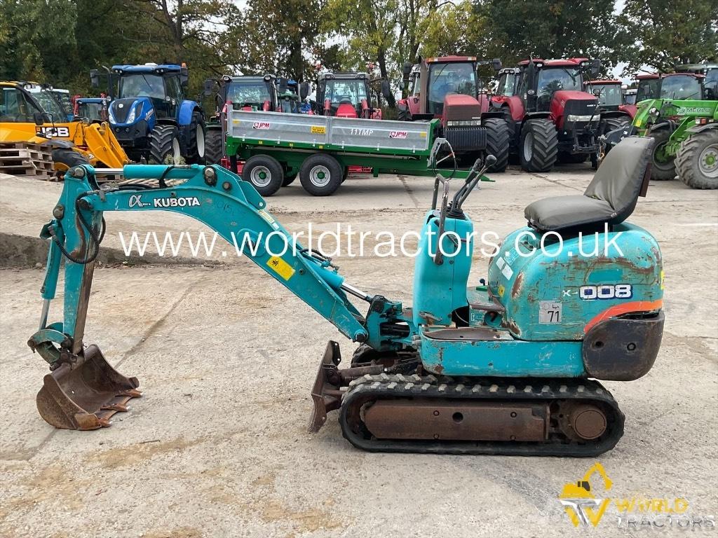 Kubota K 008 Mini Escavadoras <7t