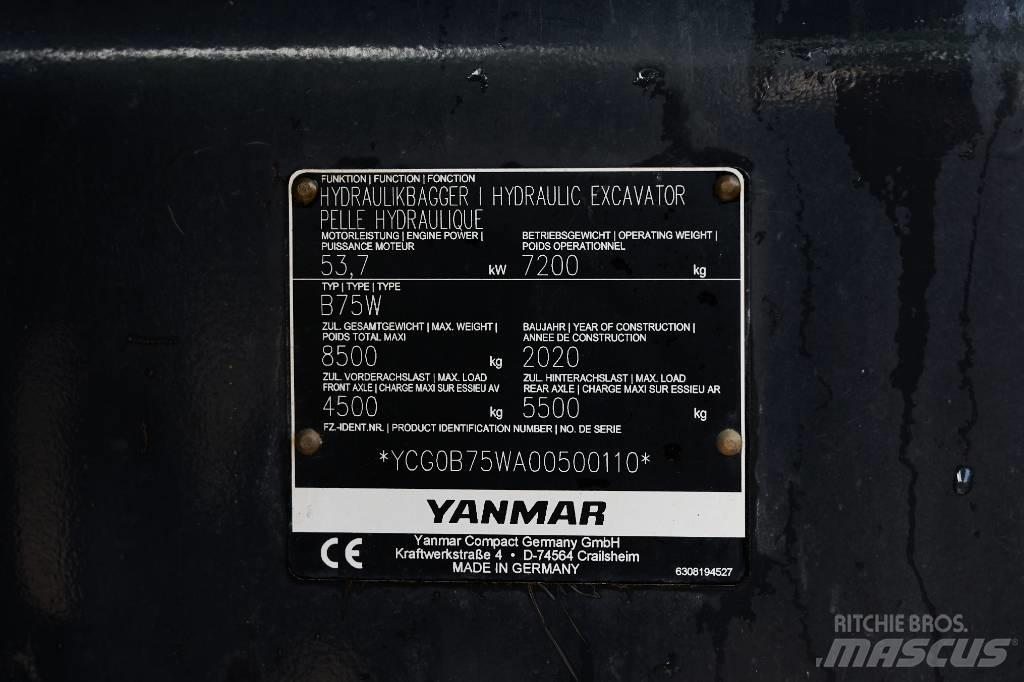 Yanmar B 75 W Escavadoras de rodas