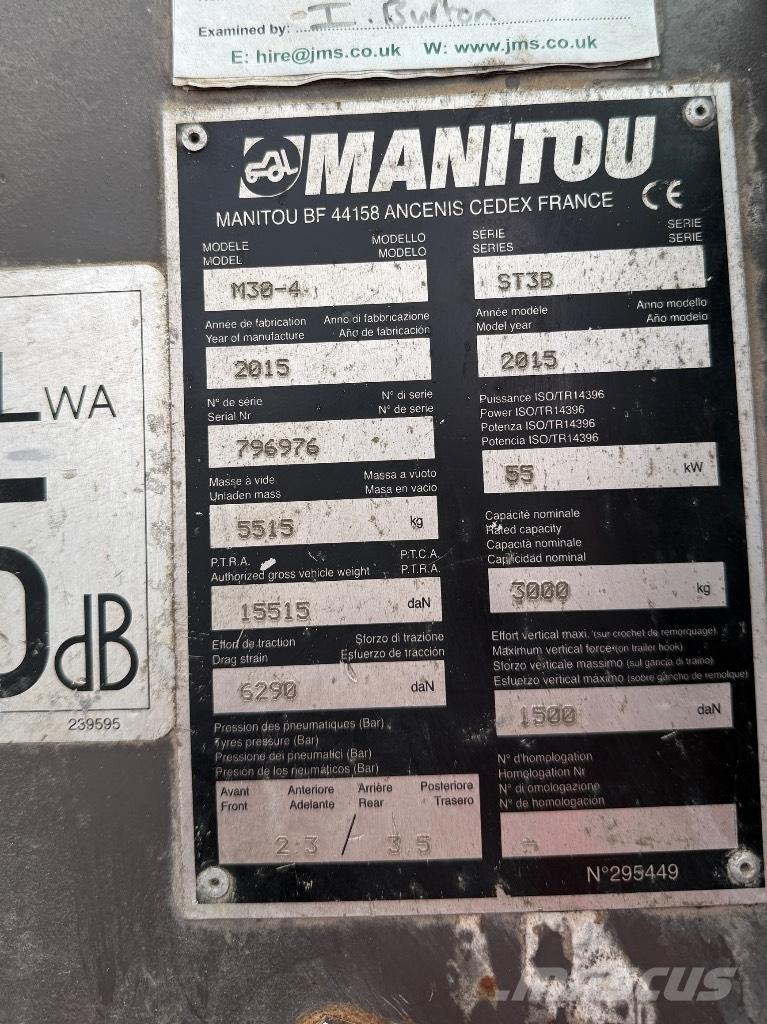 Manitou M30-4 ST3B Manipuladores telescópicos