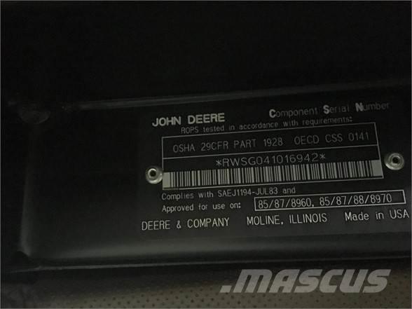 John Deere  Cabines e interior máquinas construção