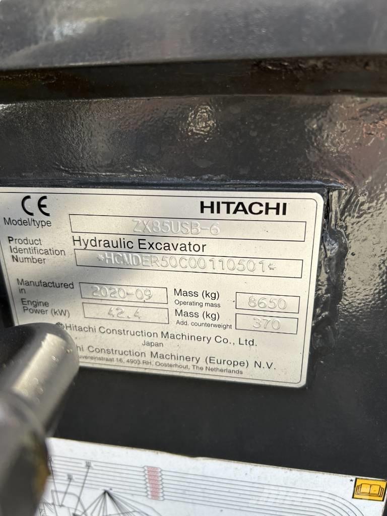 Hitachi ZX 85 US B Escavadoras Midi 7t - 12t