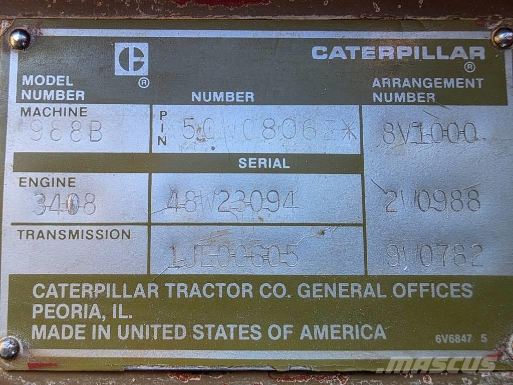 CAT 988 B Pás carregadoras de rodas