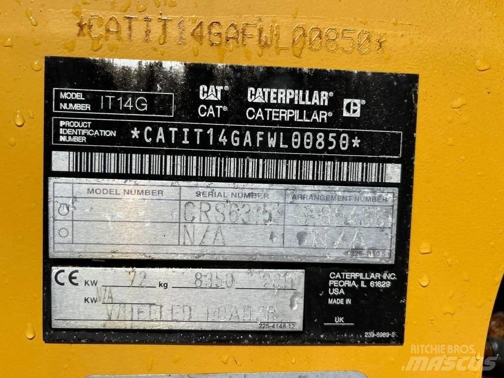 CAT IT 14 G Pás carregadoras de rodas