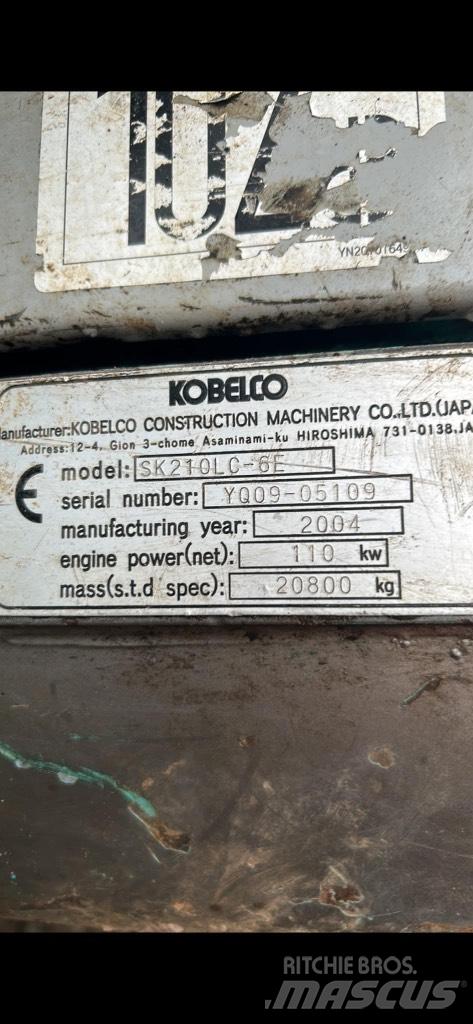 Kobelco SK210 lc Escavadoras de rastos
