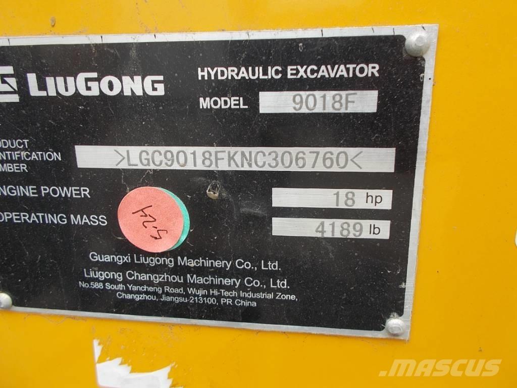 LiuGong 9018 F Mini Escavadoras <7t