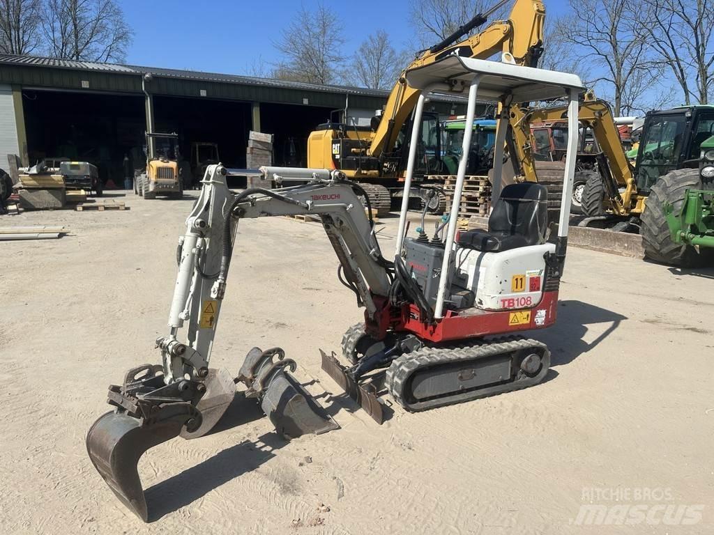 Takeuchi TB108 Mini Escavadoras <7t