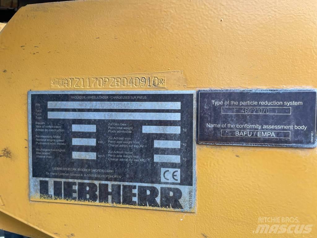 Liebherr L580 Pás carregadoras de rodas