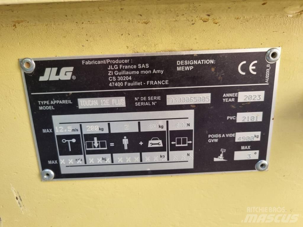 JLG Toucan 12 E Plus Elevadores braços articulados