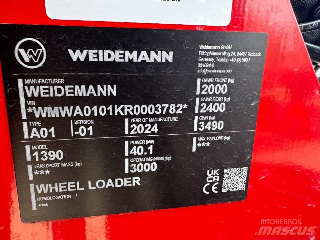Weidemann 1390 Carregadoras de direcção deslizante