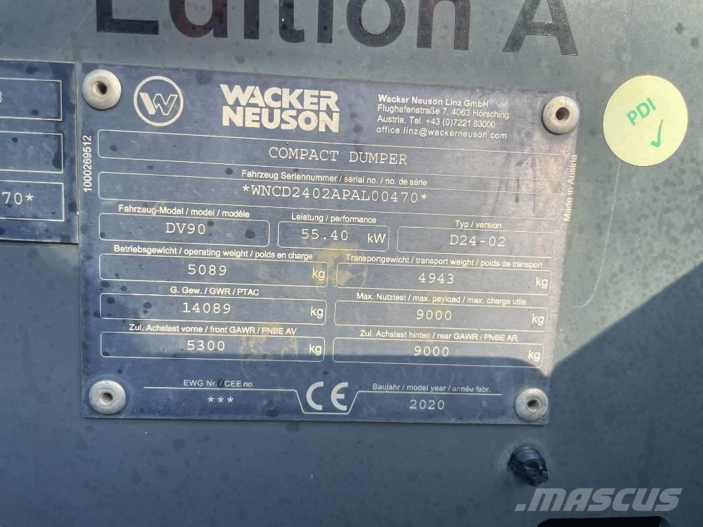 Wacker Neuson DV 90 Dumpers de obras