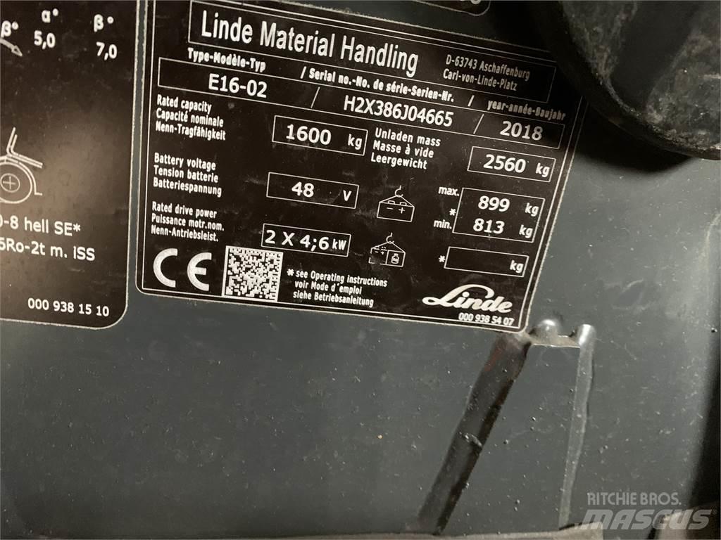Linde E16 Empilhadores eléctricos