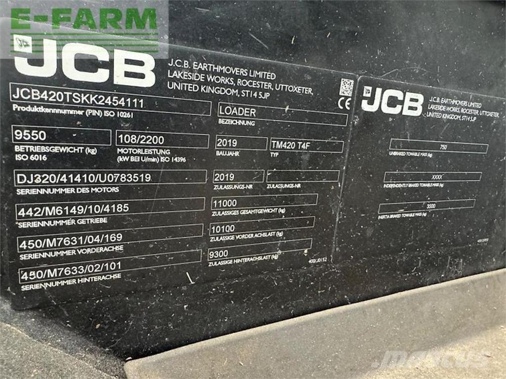 JCB tm 420 Telescópicas para Agricultura