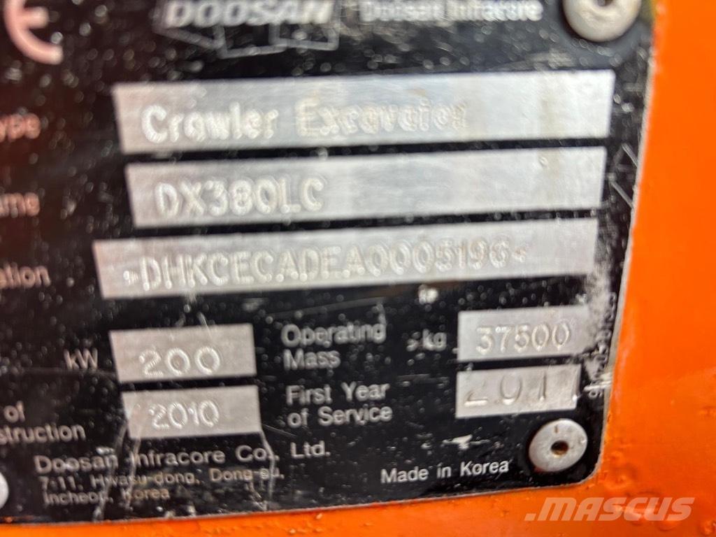 Doosan DX 380 LC Escavadoras de rastos