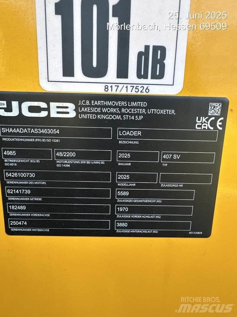 JCB 407 Pás carregadoras de rodas
