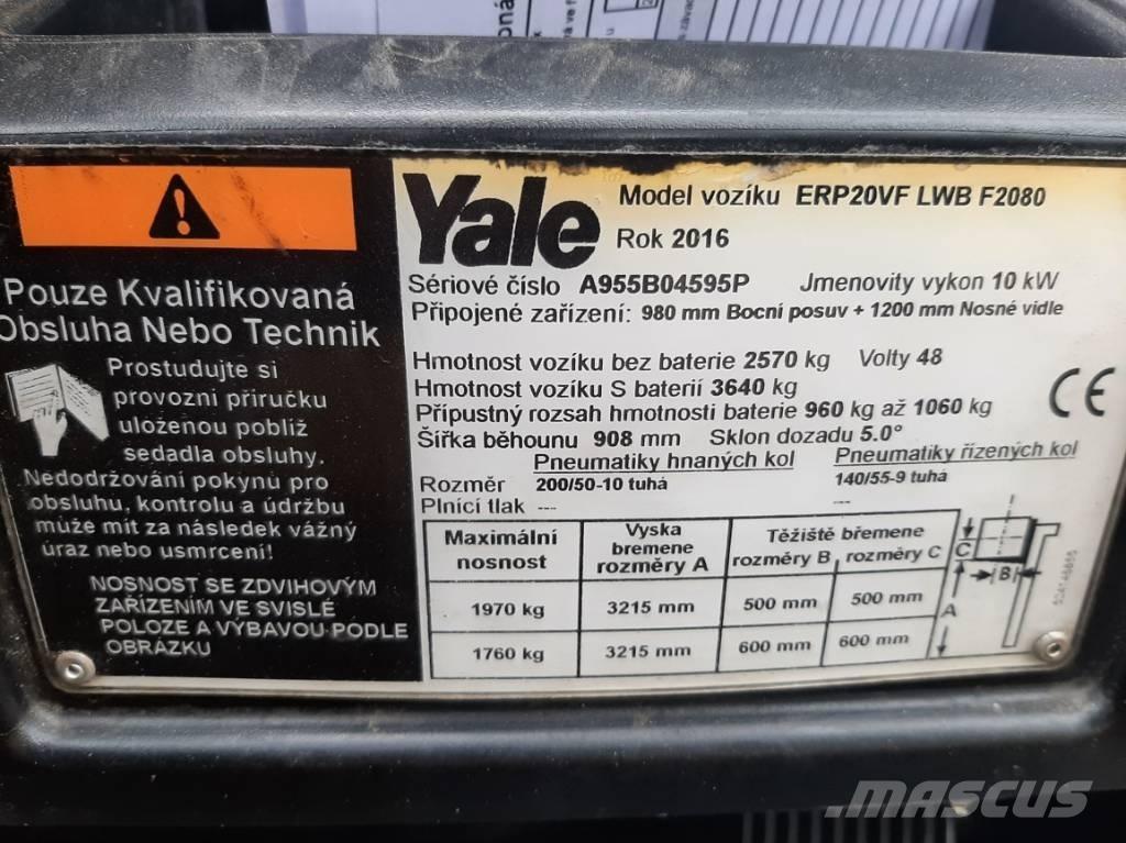 Yale ERP20VF LWB Empilhadores eléctricos
