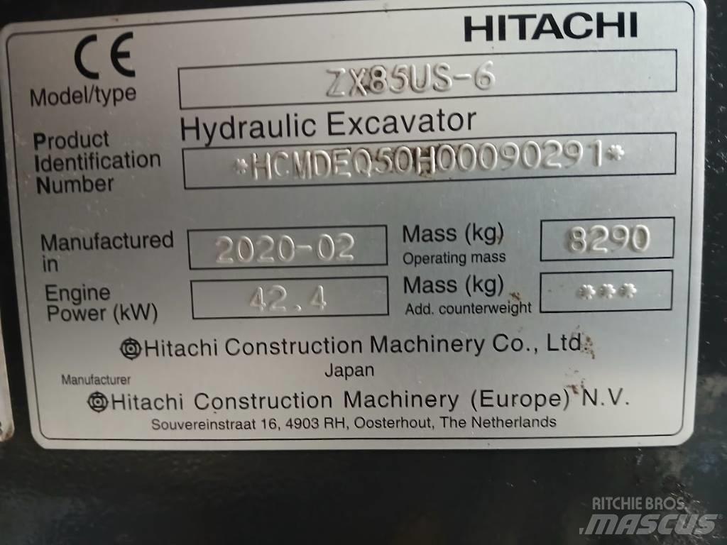 Hitachi ZX 85 US-6 Escavadoras Midi 7t - 12t