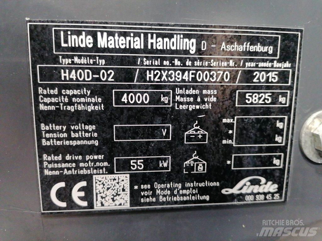 Linde H40D-02 Empilhadores Diesel