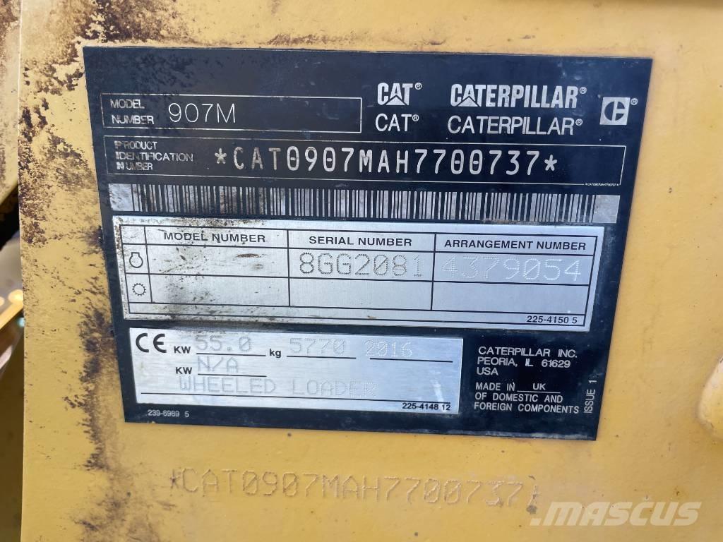 CAT 907 M Pás carregadoras de rodas
