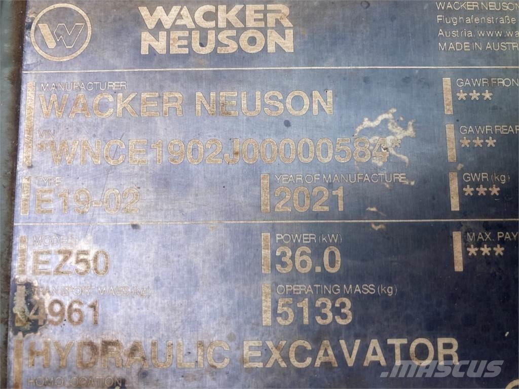Wacker Neuson EZ50 Mini Escavadoras <7t