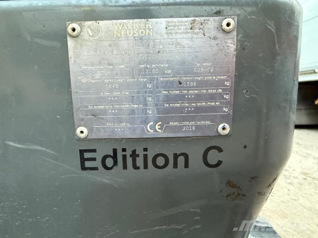 Wacker Neuson ET 16 Mini Escavadoras <7t