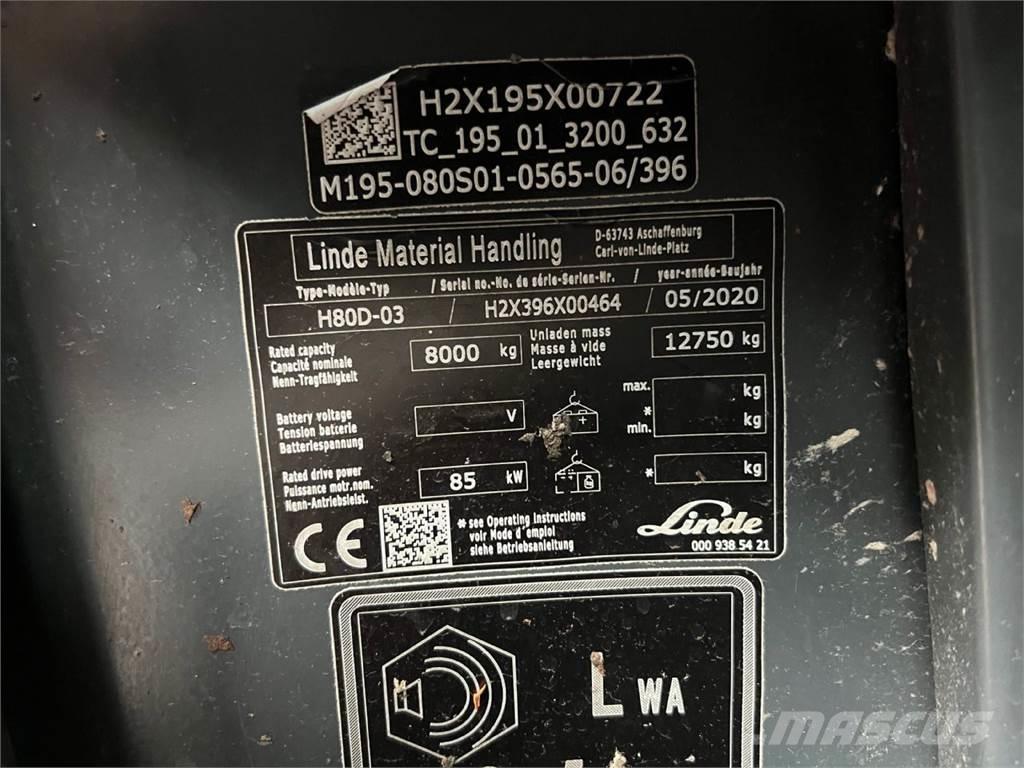 Linde H80D-03 Empilhadores Diesel