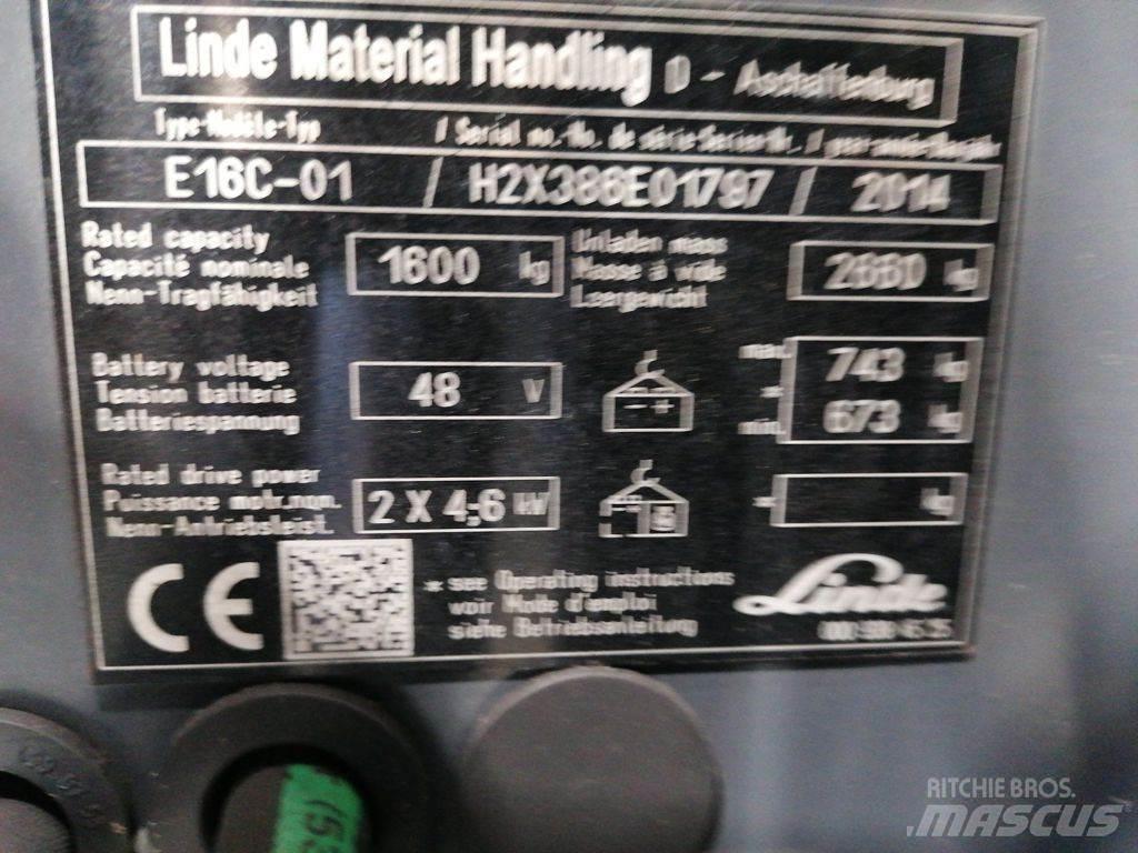 Linde E16C-01 Empilhadores eléctricos