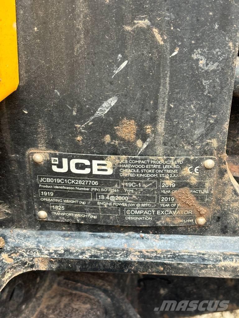JCB 19 C-1 Mini Escavadoras <7t