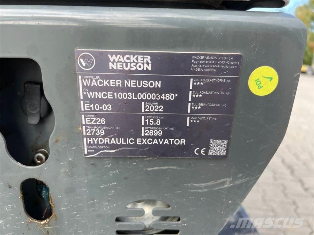 Wacker Neuson EZ26 Escavadoras de rastos