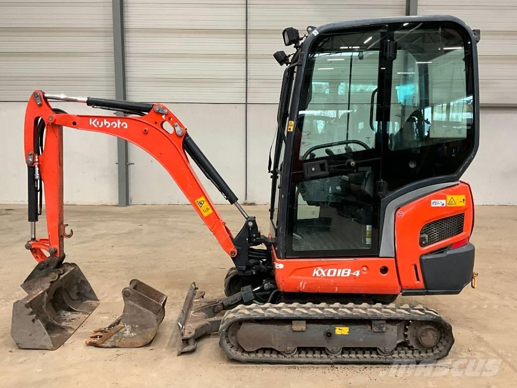 Kubota KX 018-4 Mini Escavadoras <7t