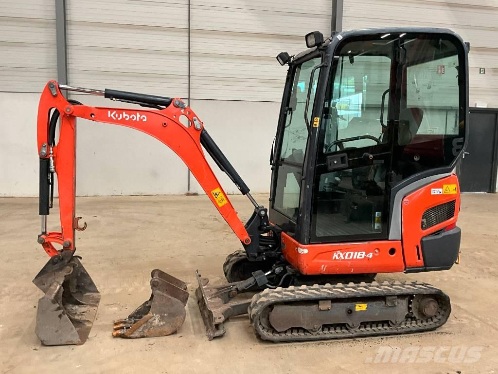 Kubota KX 018-4 Mini Escavadoras <7t