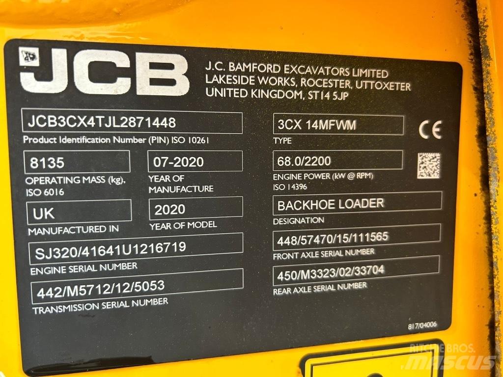 JCB 3CX Air Con Retroescavadoras