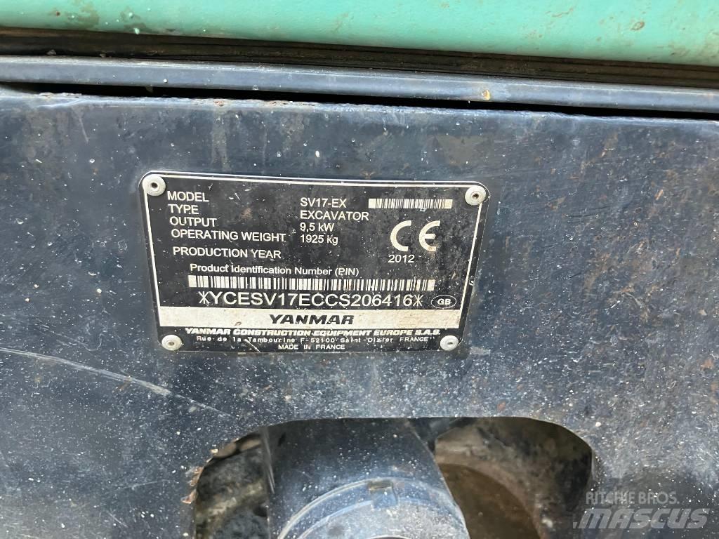 Yanmar SV 17 EX Mini Escavadoras <7t
