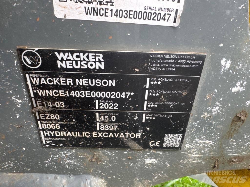Wacker Neuson EZ80 Escavadoras de rastos