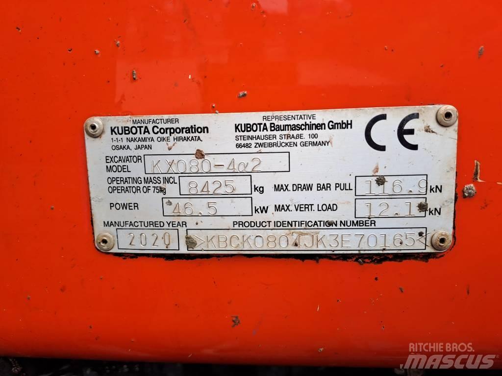 Kubota KX 080-4 Escavadoras Midi 7t - 12t