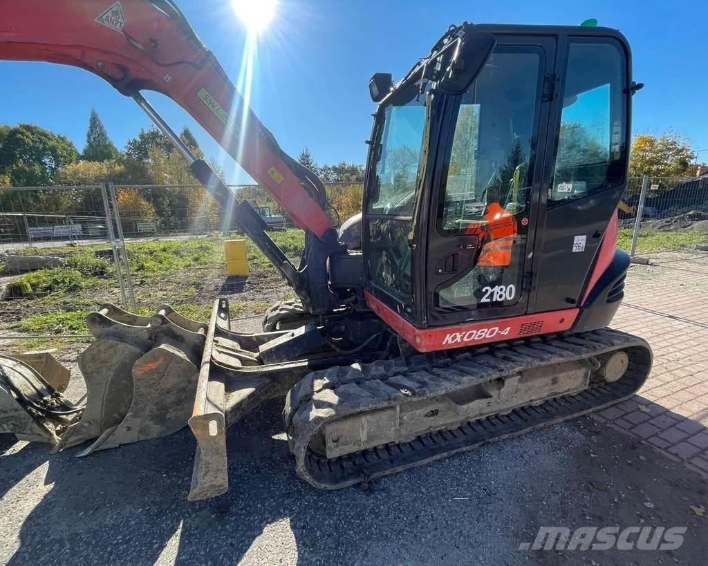 Kubota KX-080-4 Mini Escavadoras <7t