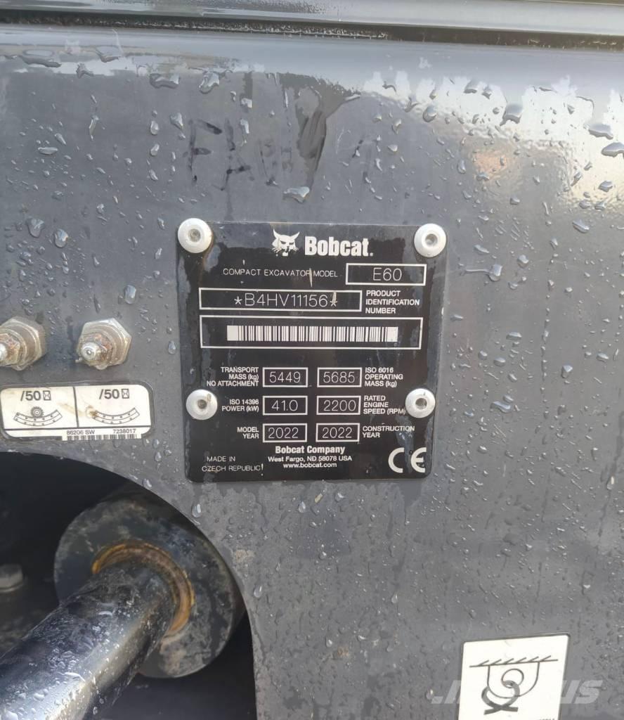 Bobcat E60 Mini Escavadoras <7t