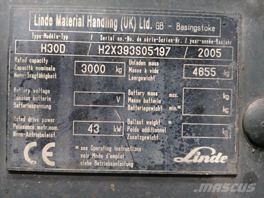 Linde H30D Empilhadores Diesel