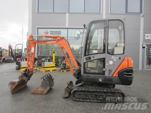 Hitachi ZX 18 Mini Escavadoras <7t