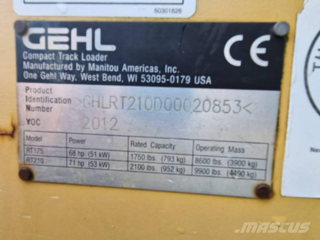 Gehl RT 210 Pás Carregadoras de rastos