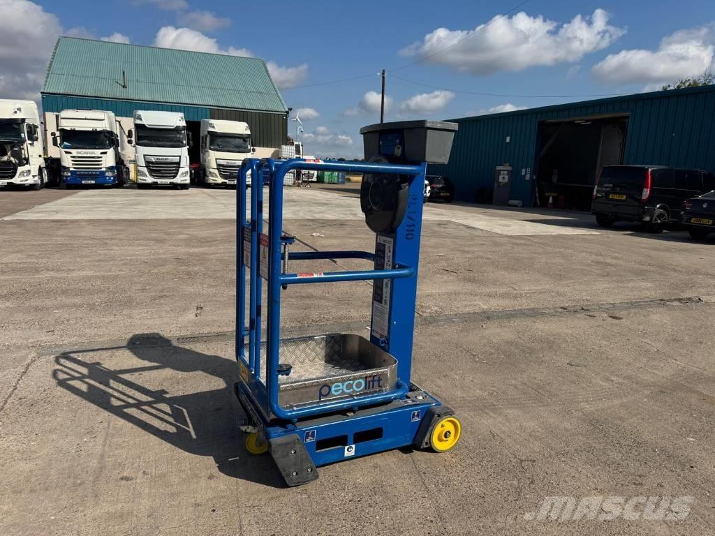 JLG Peco Lift Plataformas mastro vertical propulsão manual