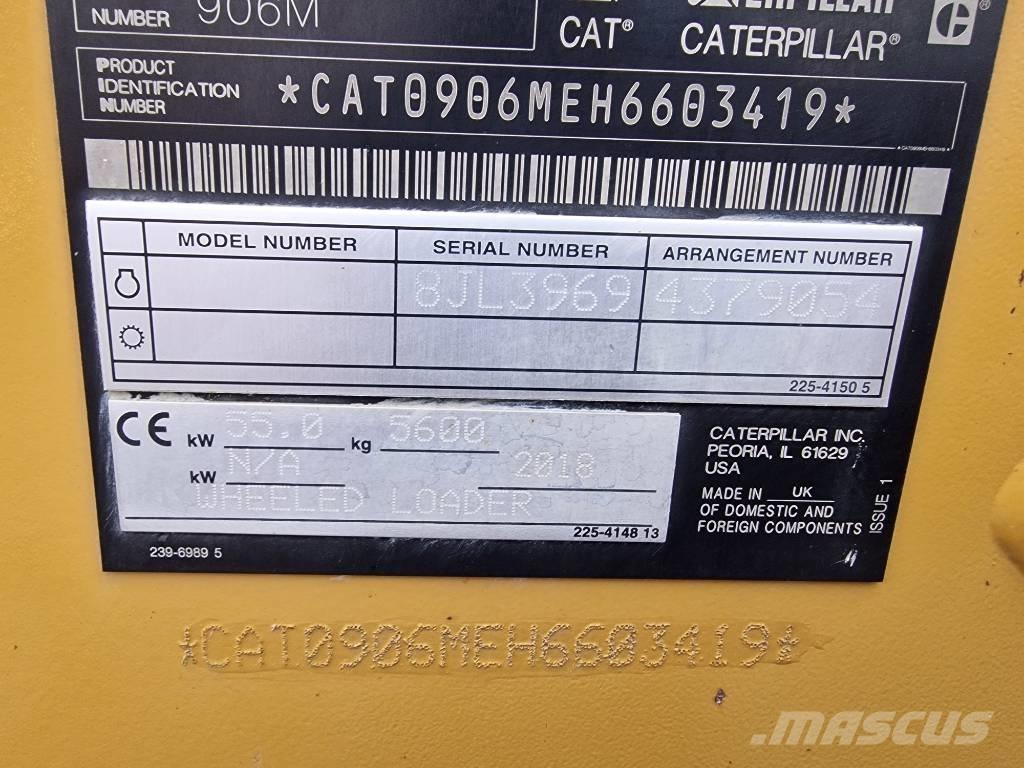 CAT 906 M Klima Pás carregadoras de rodas