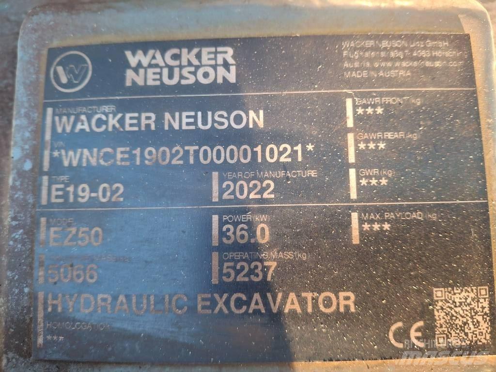 Wacker Neuson EZ50 Escavadoras de rastos