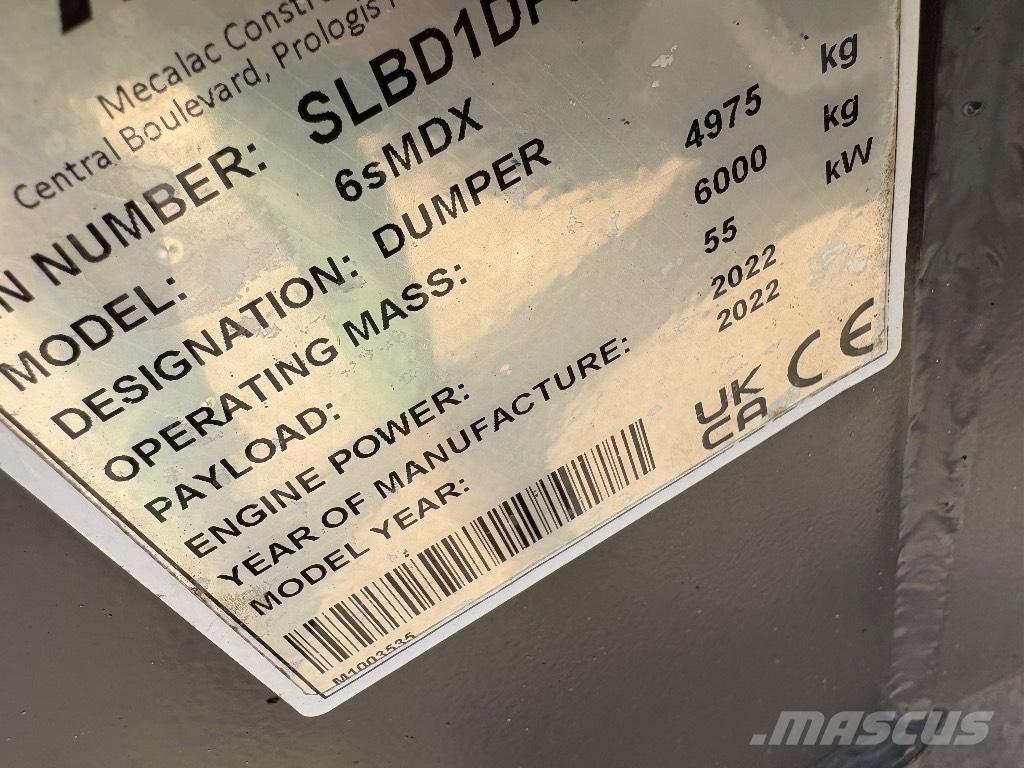 Mecalac 6 SMDX Dumpers de obras