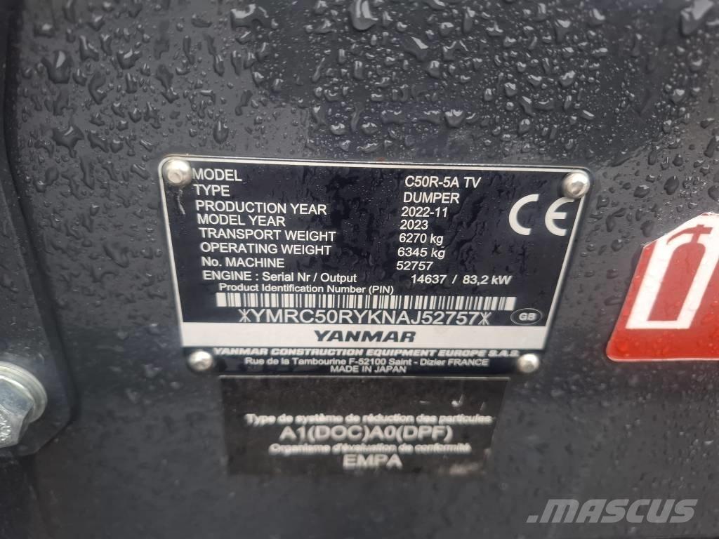 Yanmar C 50 R-5A Dumpers de lagartas