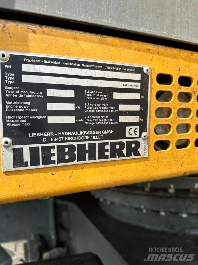 Liebherr A 924C-HD Escavadoras de rodas