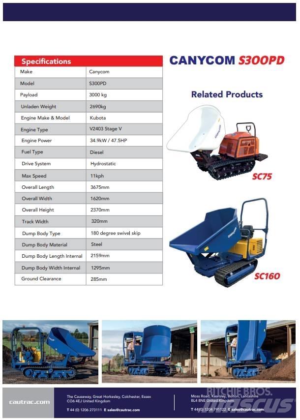 Canycom s300 Dumpers de lagartas